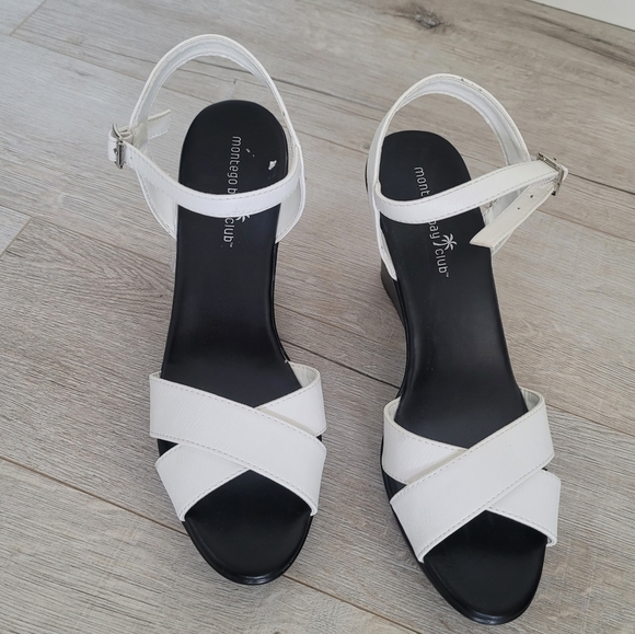 MONTEGO Bay Club Strap Wedge Sandles US11 - Picture 1 of 10